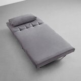 Bessagi Home zofa s posteljno funkcijo levin, siva, žamet | Shoptok.si