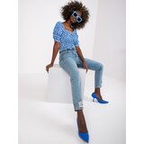 RUE PARIS Blouse-RO-BZ-2516-12.35X-white-blue | shoptok.hr