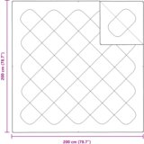  Poplun Ostalo s jastukom 3 pcs Bijela 200 x 200 cm Mikrofibra | shoptok.hr