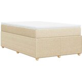  Krevet s oprugama i madracem krem 120 x 200 cm od tkanine | shoptok.hr