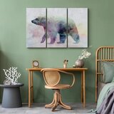  Slika - Lonely Bear (3 Parts) 120x80 Premium Print | shoptok.hr