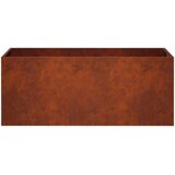  Vrtna saksija 2 kom. Rđa 100 x 40 x 40 cm Otporni čelik | shoptok.hr