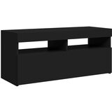 vidaXL TV ormarić s LED svjetlima crni 90x35x40 cm | shoptok.hr