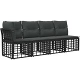  Zunanja garnitura za sedenje 8 pcs Črna in Temno siva Poliester, (5000269712) | Shoptok.si