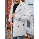 DStreet Men's double-breasted coat, light gray CX0421z