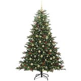 vidaXL Umjetno božićno drvce Zelena 180 cm PVC i Metal i Plastika | shoptok.hr