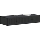 Stolna montirana na zid Crna 87,5 x 34,5 x 17 cm | shoptok.hr