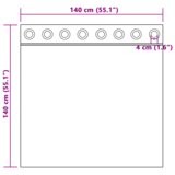 vidaXL Zavjese sa zavjesama 2 pcs Svjetlosmeđa 140 x 140 cm Poliester | shoptok.hr