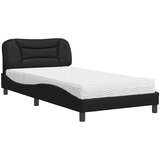  Krevet s madracem Hvar crni 100 x 200 cm od umjetne kože | shoptok.hr