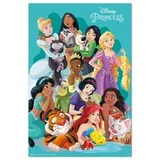 Poster Disney Princeze grupni motiv 91,5 × 61 cm