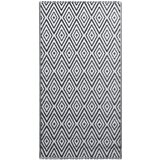 Furnova Zunanja preproga ARAKIL bela in črna 190x290 cm PP, (21930778) | Shoptok.si