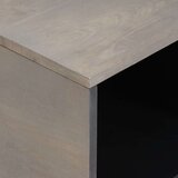  Kava Stol Siva 80 x 50 x 40 cm Čvrsto drvo manga | shoptok.hr