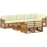  Setovi sofa Čvrsto drvo akacije | shoptok.hr