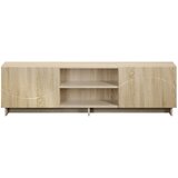  TV stalak 140 x 34,5 x 40 cm Hrast sonoma Konstruirano drvo | shoptok.hr