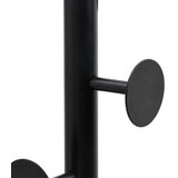  Stalak za kapute crni 176 cm od željeza obloženog prahom | Eponuda.com