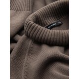 Ombre Men's sweater with a "v-neck" neckline with a shirt collar - black | shoptok.hr