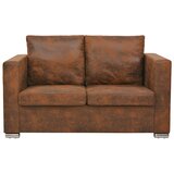  Kauč Dvosjed 137x73x82 cm Umjetna Antilop Koža | Eponuda.com