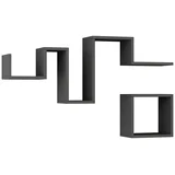 2-delni set stenskih polic, antracit, (5000352472)