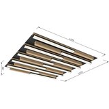Wofi 9031-1006 - LED prigušiva plafonska svetiljka PALERMO LED/40W/230V drvo | Eponuda.com