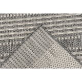 Kayoom RAVNO TKANA PREPROGA 60/110 cm tkano srebrne barve | Shoptok.si