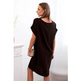 Kesi Włoski Dress with pockets brown | Shoptok.si