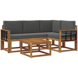  Set vanjskih sofa 5 kom. Prirodna i antracit | shoptok.hr