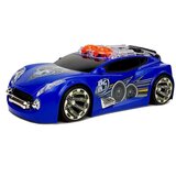  Sportski auto DJ sa zvučnicima na krovu i svjetlosnim efektima - plavi | shoptok.hr