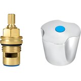 Rosan gornji deo 1/2"-sa ruč., plava-metalna keramički g.d. PGDK12PKM | Eponuda.com
