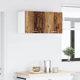 Viseći ormarić 2 pcs Stari drvo i bijela 40 x 31 x 40 cm | Eponuda.com