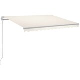  Tenda na ručno uvlačenje s LED svjetlima 300 x 250 cm krem | shoptok.hr