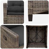  Vrtna stolica 2 pcs Siva i tamno siva 56 x 60 x 112 cm - siva i tamnosiva | shoptok.hr