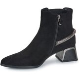 Exé Shoes Gležnjarji P1811-T941-FABRIC-BLACK Črna | Shoptok.si