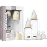 2 dijelni set staklenih bočica grow and flow silicone ivory