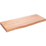 Stolna ploča svjetlosmeđa 100 x 40 x 6 cm tretirana hrastovina | shoptok.hr
