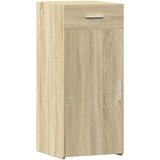 vidaXL Komoda dimljeni hrast 40x42,5x93 cm inženirski les | Shoptok.si