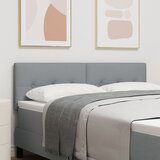 vidaXL Naslon za glavo gumbasto oblazinjen svetlo siva 160 cm Cene