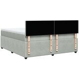  Krevet s oprugama i madracem svjetlosivi 180x200 cm baršunasti | shoptok.hr