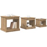  Kava Stol 3 pcs Umjetnički hrast Konstruirano drvo | shoptok.hr