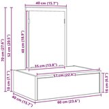 vidaXL Crna bukovina Konstruirano drvo 60 x 40 x 70 cm Skladište | shoptok.hr