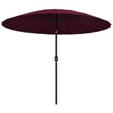  Zunanji senčnik z aluminijastim drogom 270 cm bordo rdeč | Shoptok.si