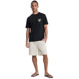 Quiksilver Funkcionalna majica 'Evo Learning From Nature' kit / črna / bela | Shoptok.si