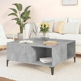 vidaXL Klubska mizica betonsko siva 80x80x36,5 cm inženirski les | Shoptok.si