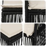 SOFA bez naslona Crna poliratan | shoptok.hr
