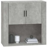  Zidni ormarić siva boja betona 80x33x80 cm konstruirano drvo | shoptok.hr
