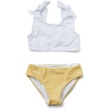Liewood otroške bikini kopalke bow jojoba white mix | Shoptok.si