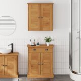vidaXL Set namještaja za kupaonicu 2 pcs Smeđa 67,5 x 34 x 80 cm | shoptok.hr