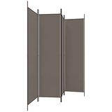 Sobna Paravan 4-delni antracitna 200x200 cm blago, (20595080) | Shoptok.si