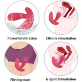 Cotoxo Saddle - punjivi vibrator za prostatu na daljinsko upravljanje (crveni) | shoptok.hr