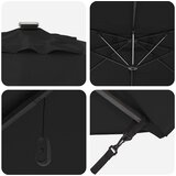  Suncobran Crna 286 x 284 x 270 cm Aluminij i poliester | shoptok.hr