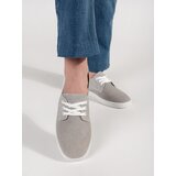 GOODIN Grey openwork sneakers made of natural leather | shoptok.hr